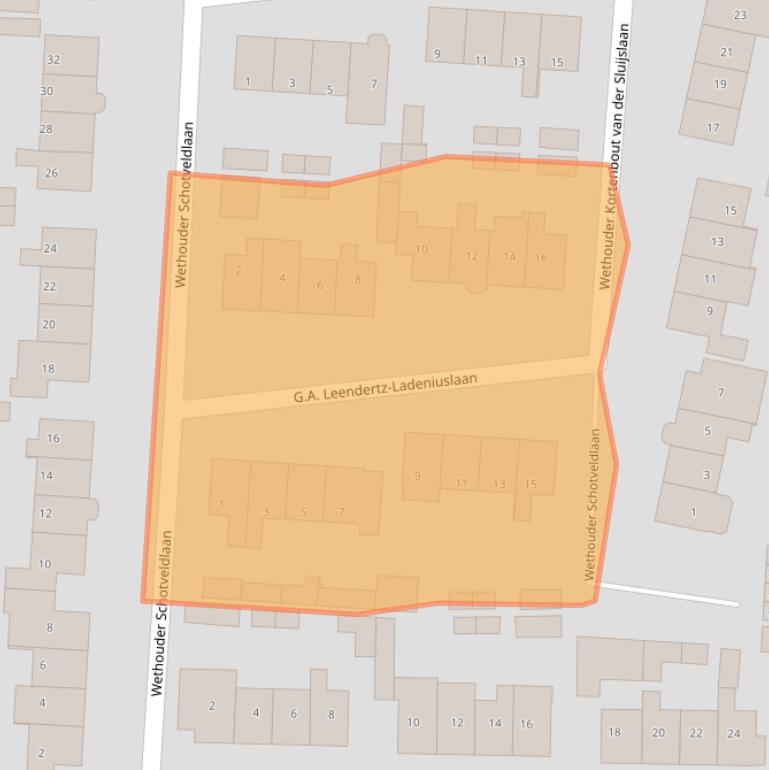 Kaart van postcodegebied 7602GA.
