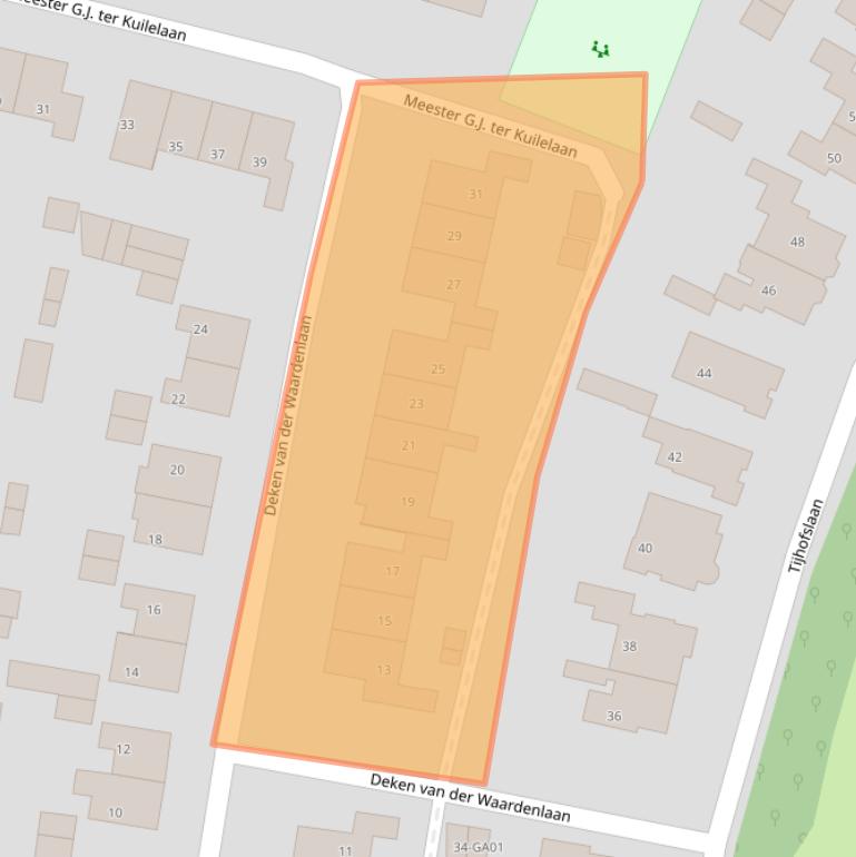 Kaart van postcodegebied 7602GL.