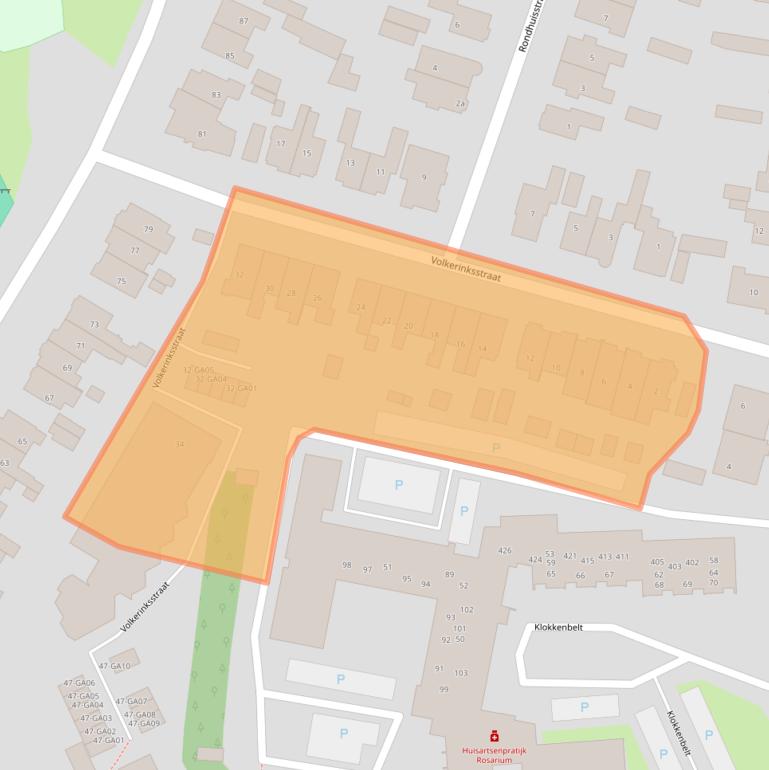 Kaart van postcodegebied 7602HP.