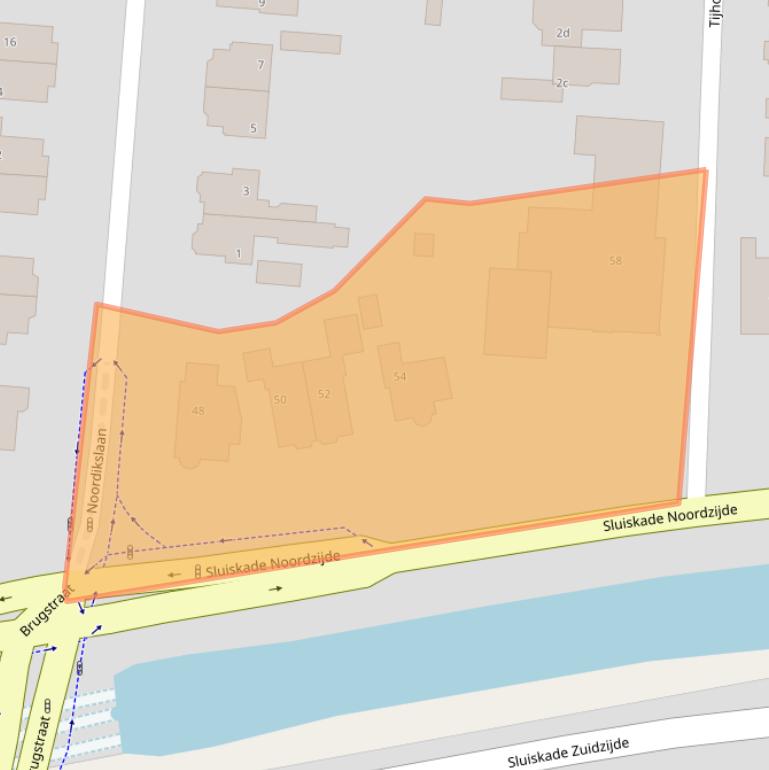 Kaart van postcodegebied 7602HS.