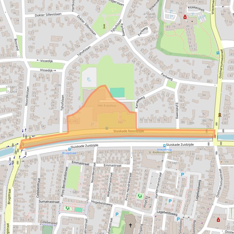 Kaart van postcodegebied 7602HT.