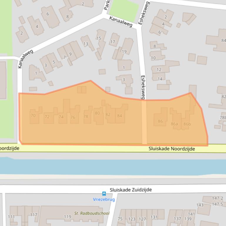 Kaart van postcodegebied 7602HV.