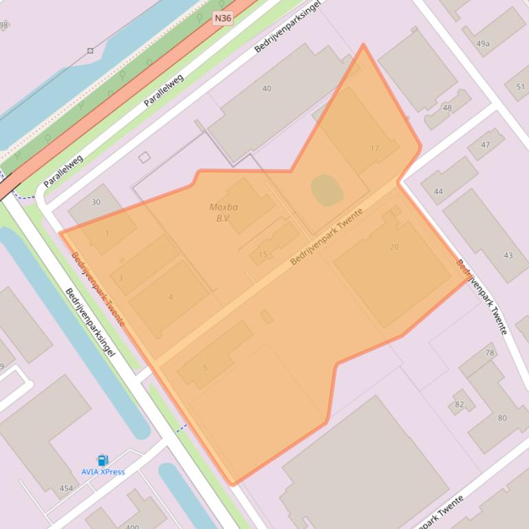 Kaart van postcodegebied 7602KA.