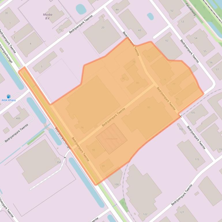 Kaart van postcodegebied 7602KD.