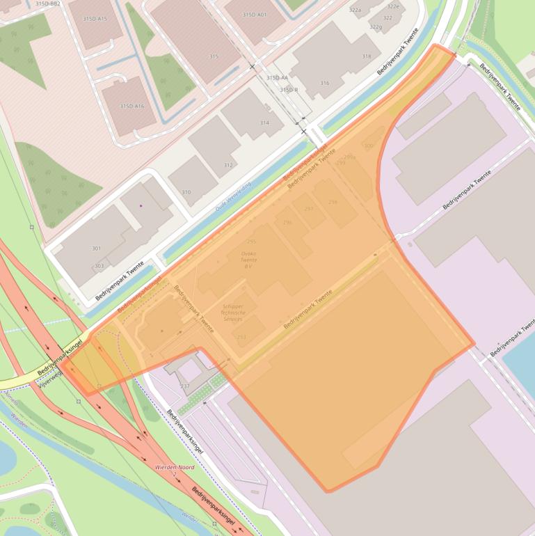 Kaart van postcodegebied 7602KK.