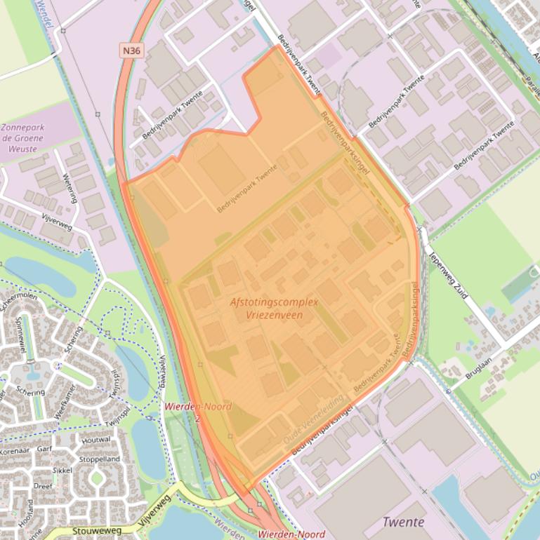 Kaart van postcodegebied 7602KL.