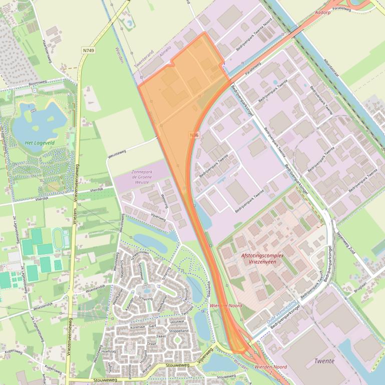 Kaart van postcodegebied 7602KR.