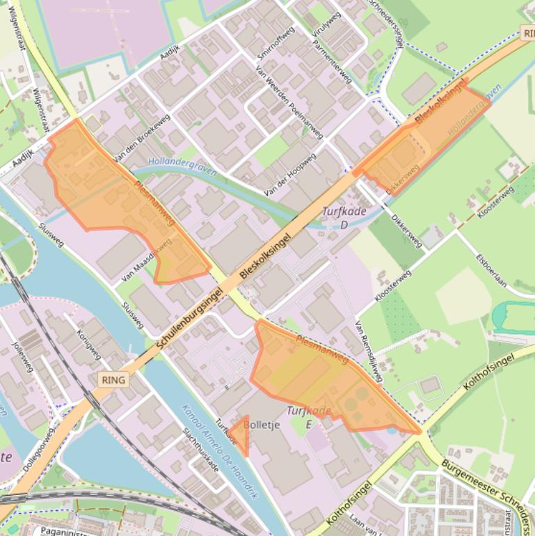 Kaart van postcodegebied 7602PE.