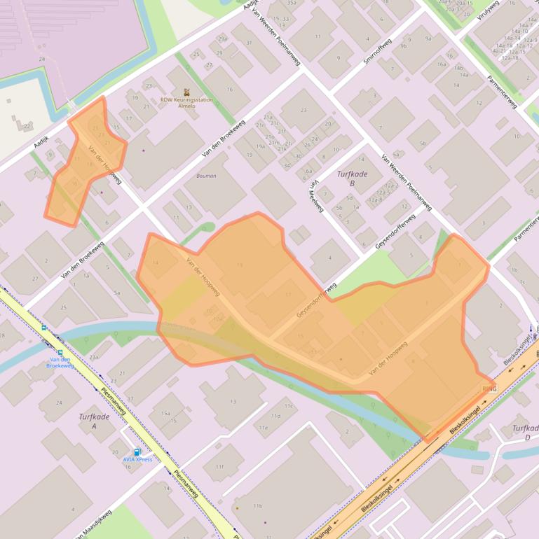 Kaart van postcodegebied 7602PJ.