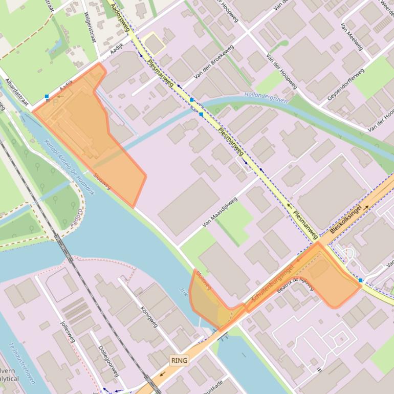 Kaart van postcodegebied 7602PR.