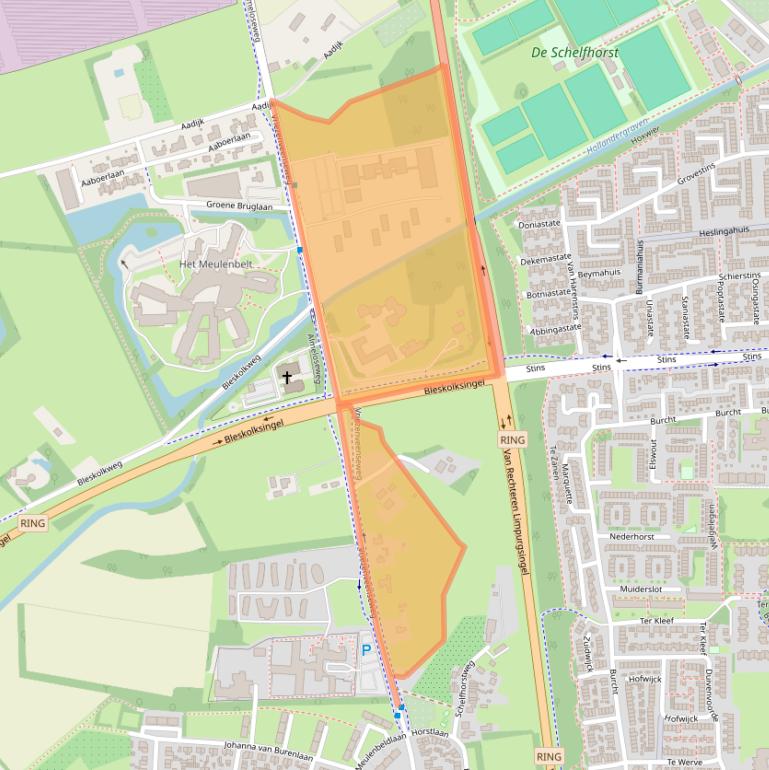 Kaart van postcodegebied 7602PT.