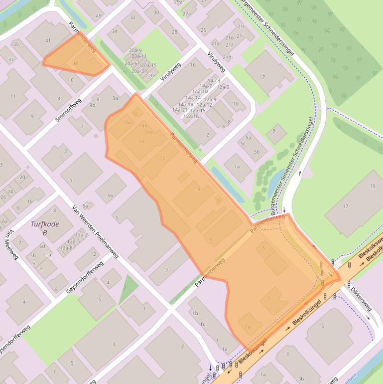 Kaart van postcodegebied 7602PW.