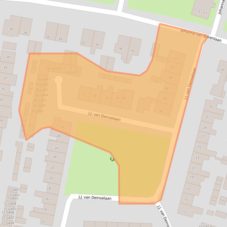 Kaart van postcodegebied 7602VK.