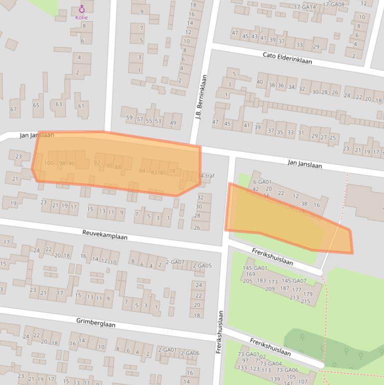Kaart van postcodegebied 7602VS.