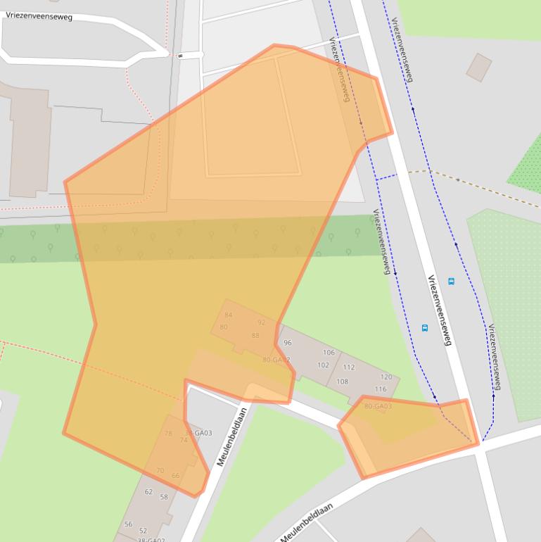 Kaart van postcodegebied 7602XE.