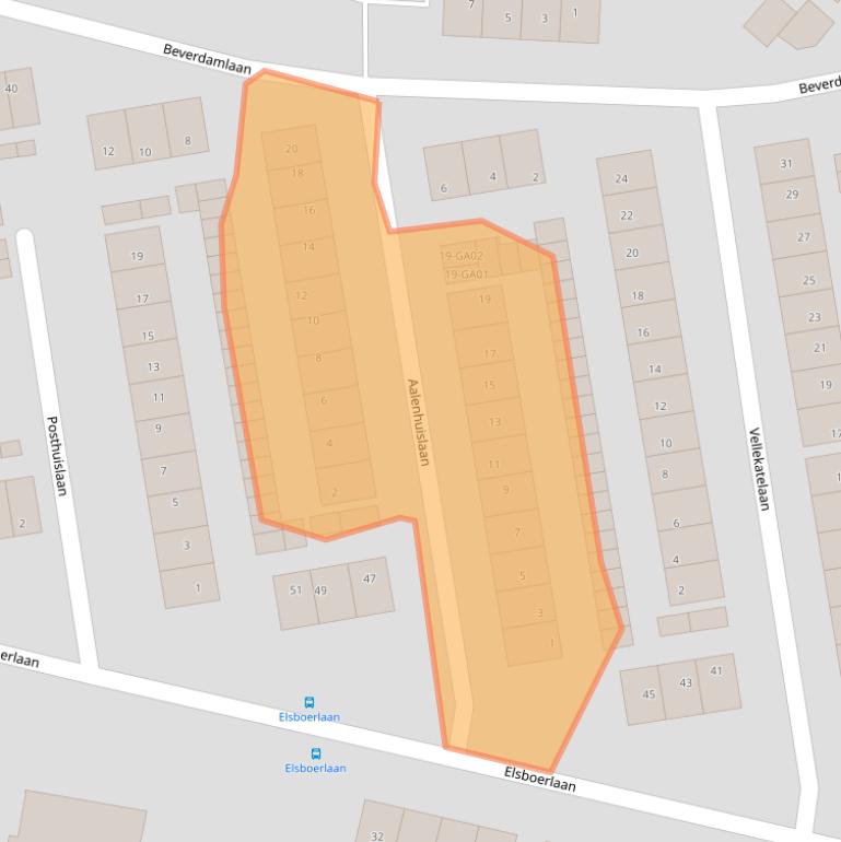 Kaart van postcodegebied 7602XV.