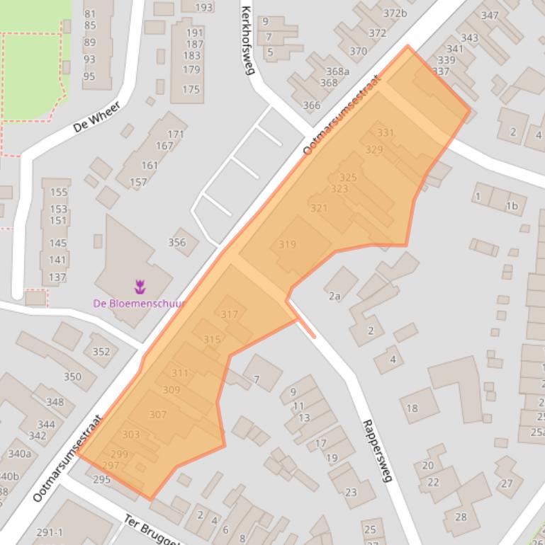 Kaart van postcodegebied 7603AG.