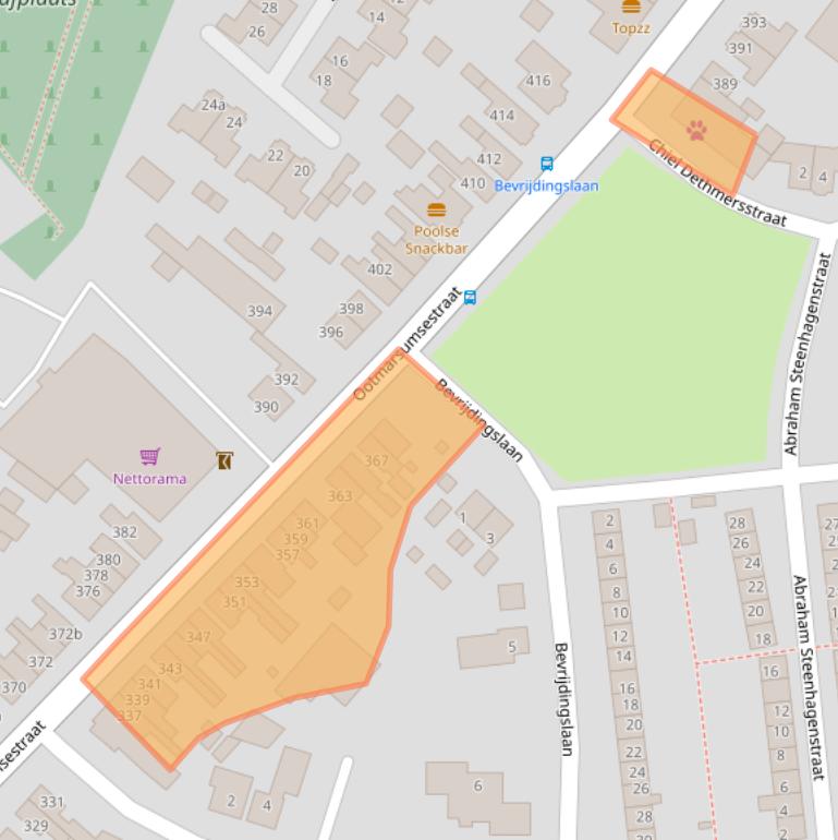 Kaart van postcodegebied 7603AH.