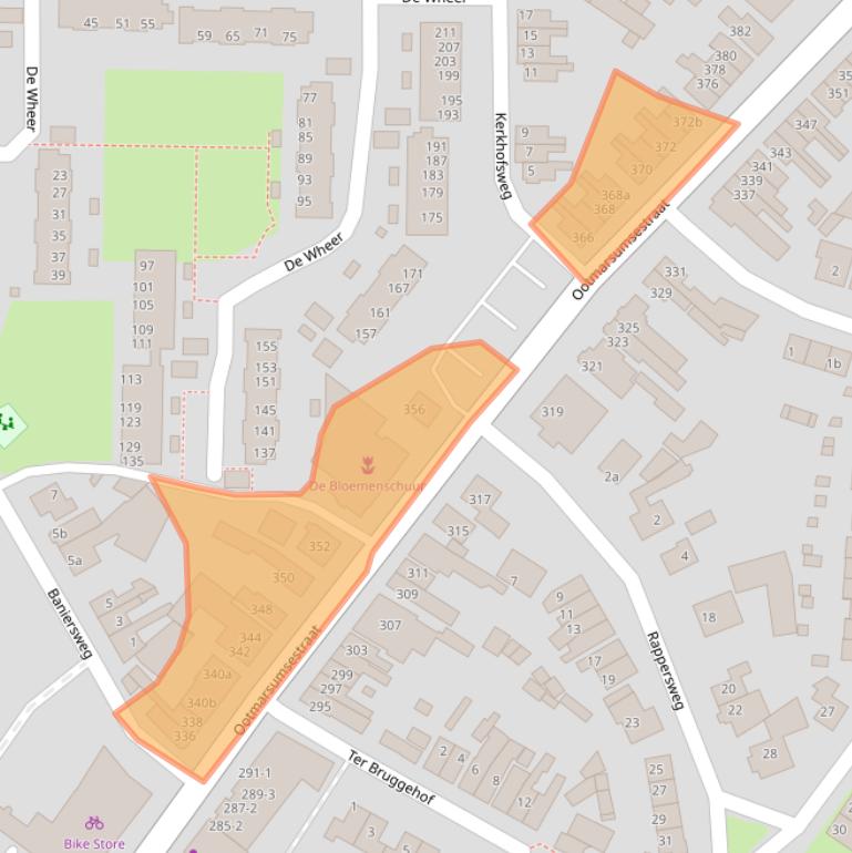 Kaart van postcodegebied 7603AV.