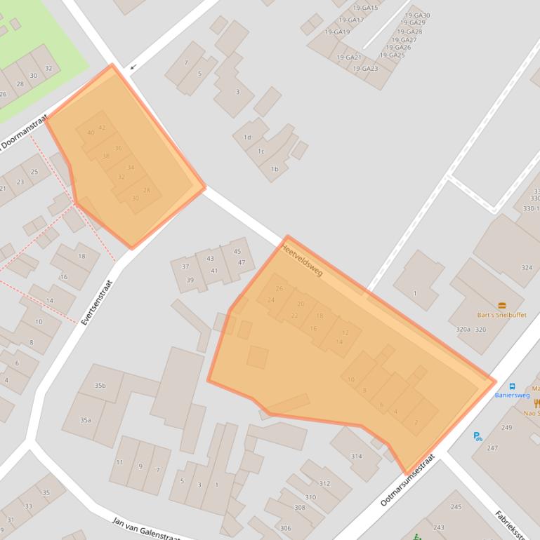 Kaart van postcodegebied 7603BH.