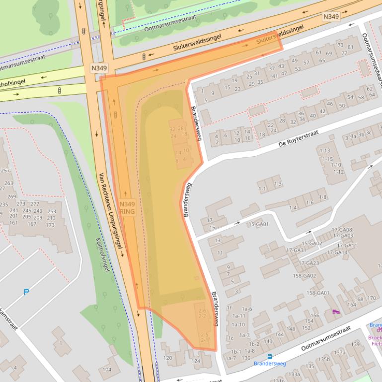 Kaart van postcodegebied 7603CJ.