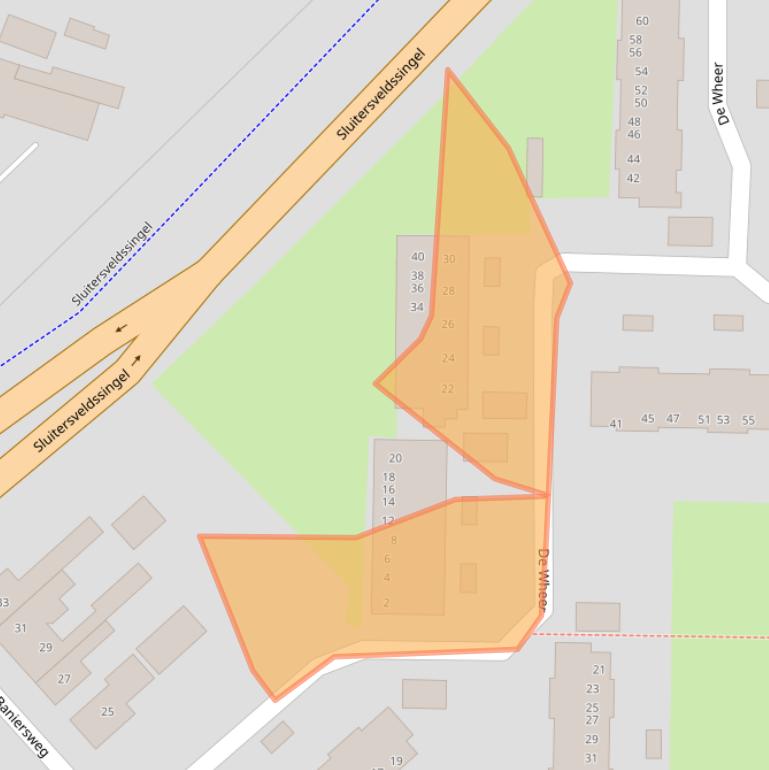 Kaart van postcodegebied 7603DA.