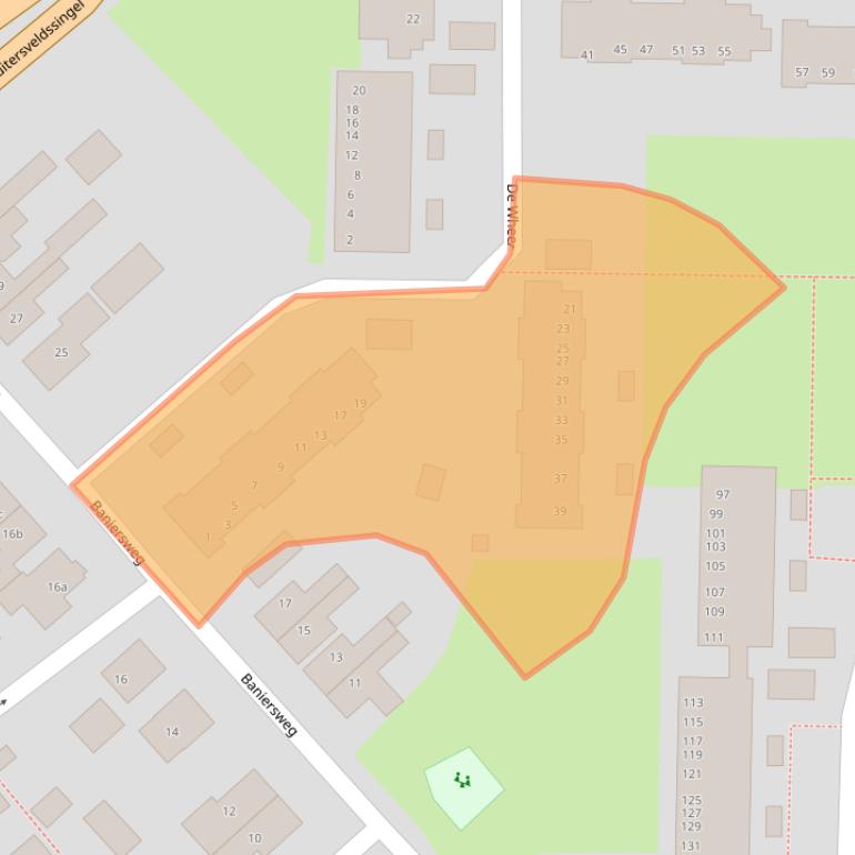 Kaart van postcodegebied 7603DE.