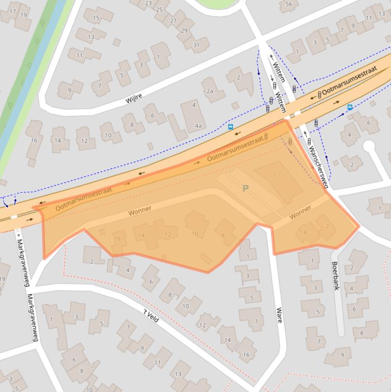 Kaart van postcodegebied 7603EG.