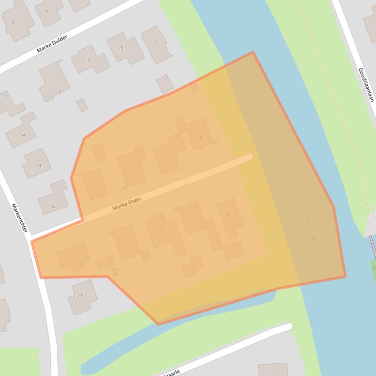 Kaart van postcodegebied 7603GE.