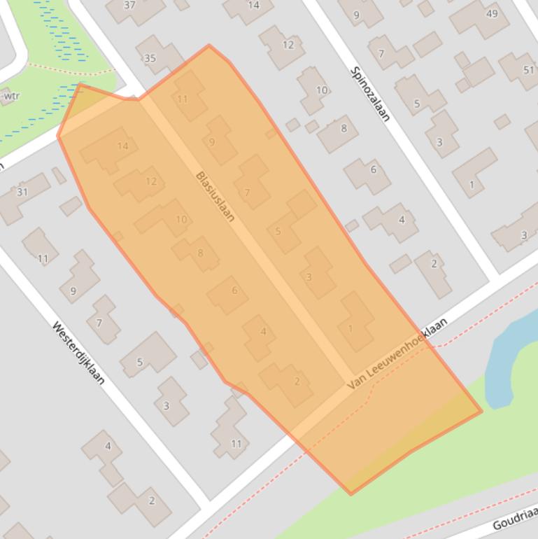 Kaart van postcodegebied 7603LC.