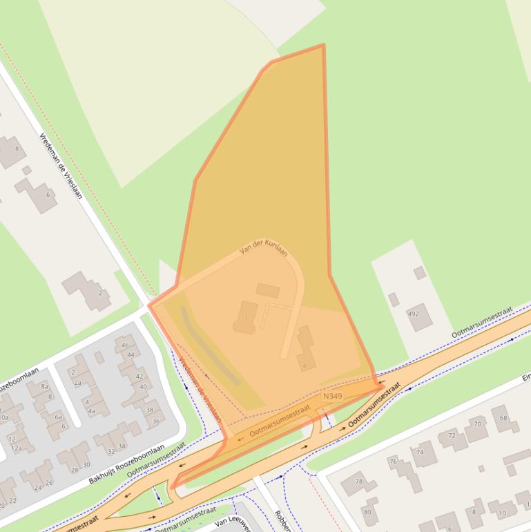 Kaart van postcodegebied 7603MB.