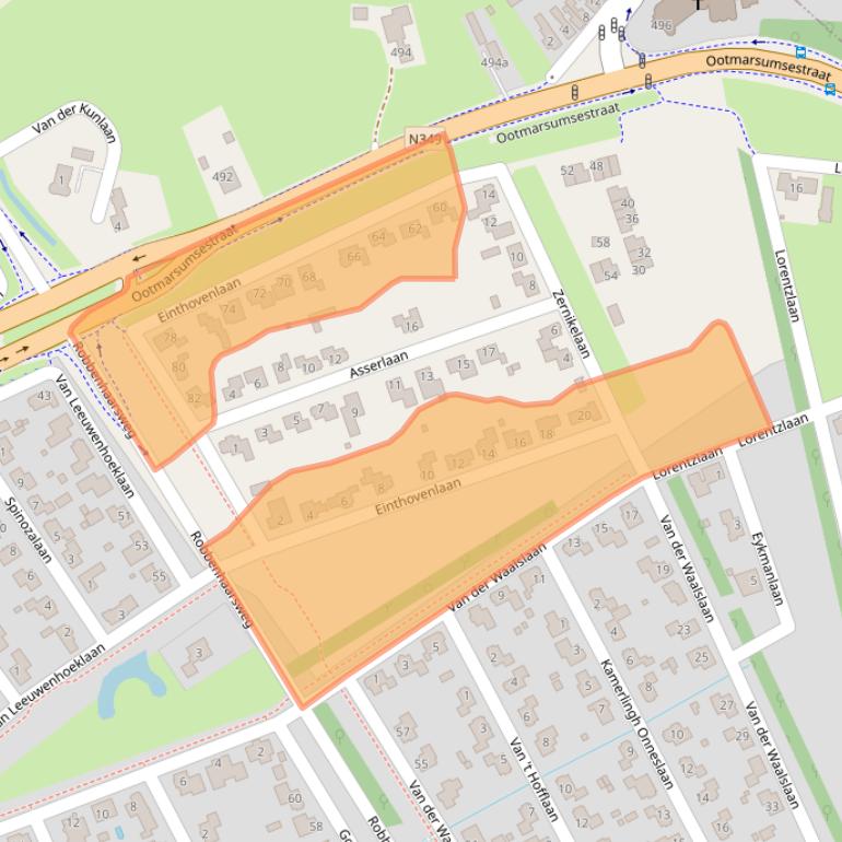 Kaart van postcodegebied 7603MK.