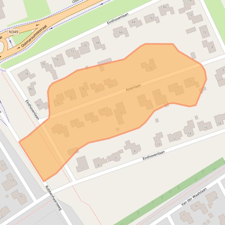 Kaart van postcodegebied 7603ML.