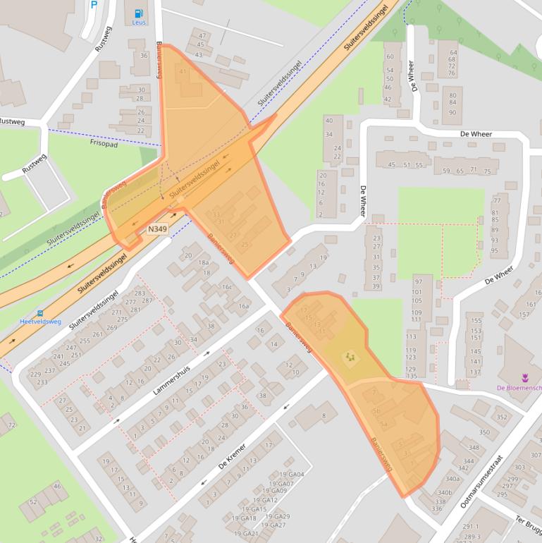 Kaart van postcodegebied 7603NA.
