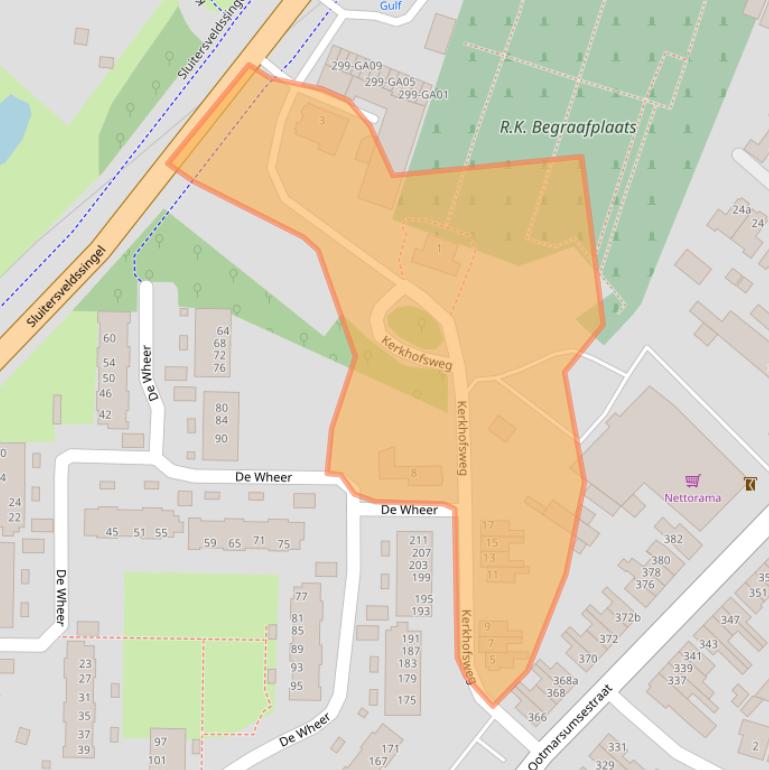 Kaart van postcodegebied 7603ND.
