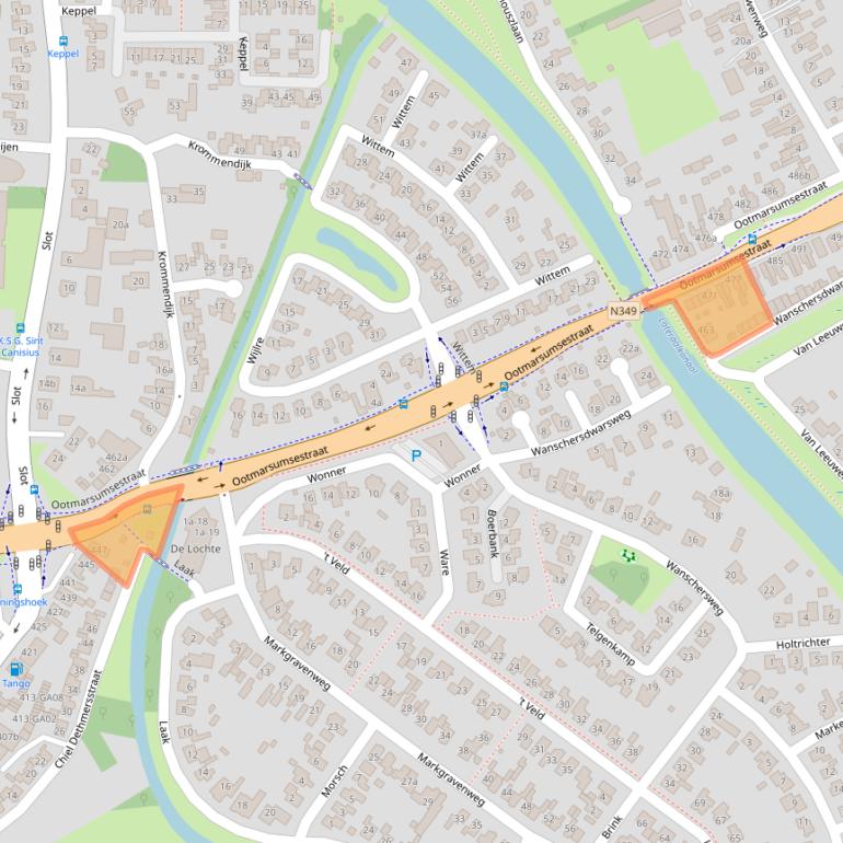 Kaart van postcodegebied 7603NL.