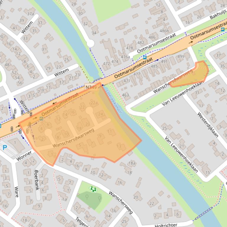Kaart van postcodegebied 7603NS.