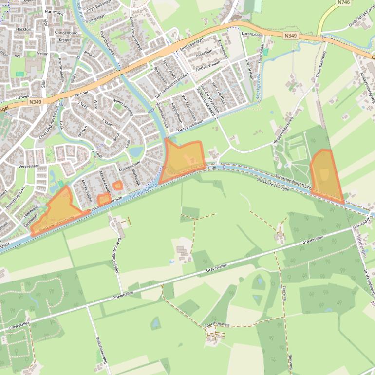 Kaart van postcodegebied 7603NX.