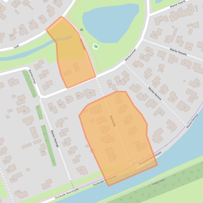 Kaart van postcodegebied 7603NZ.