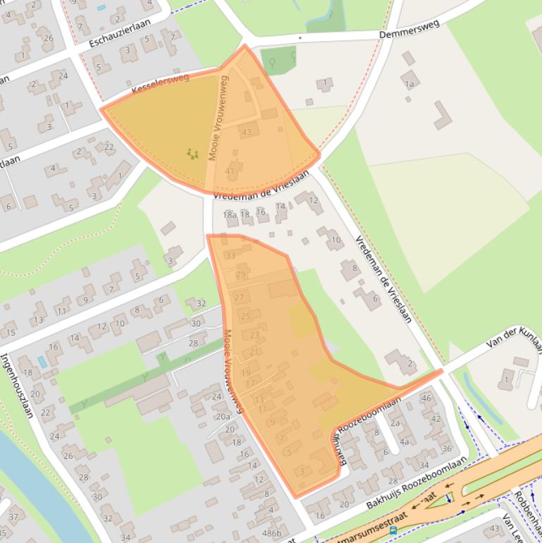 Kaart van postcodegebied 7603PA.