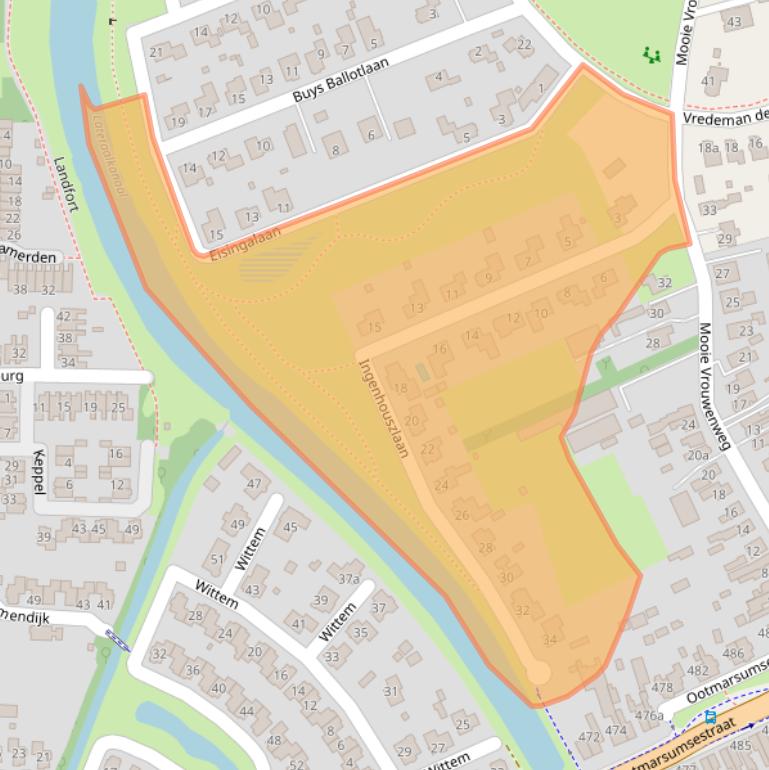 Kaart van postcodegebied 7603PC.