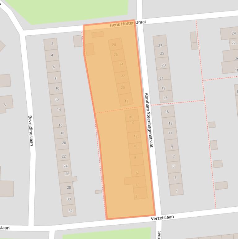 Kaart van postcodegebied 7603SN.