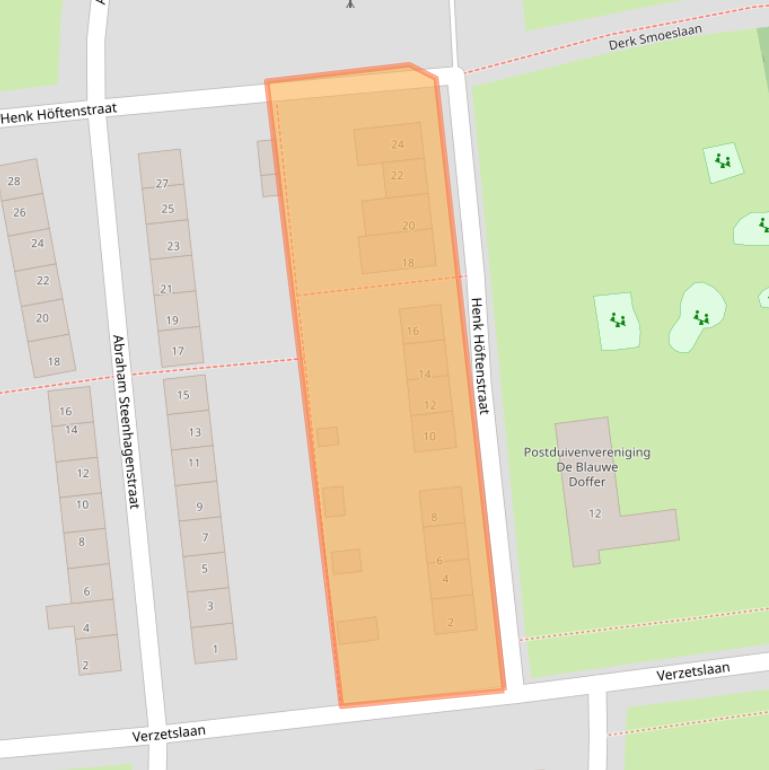Kaart van postcodegebied 7603SR.