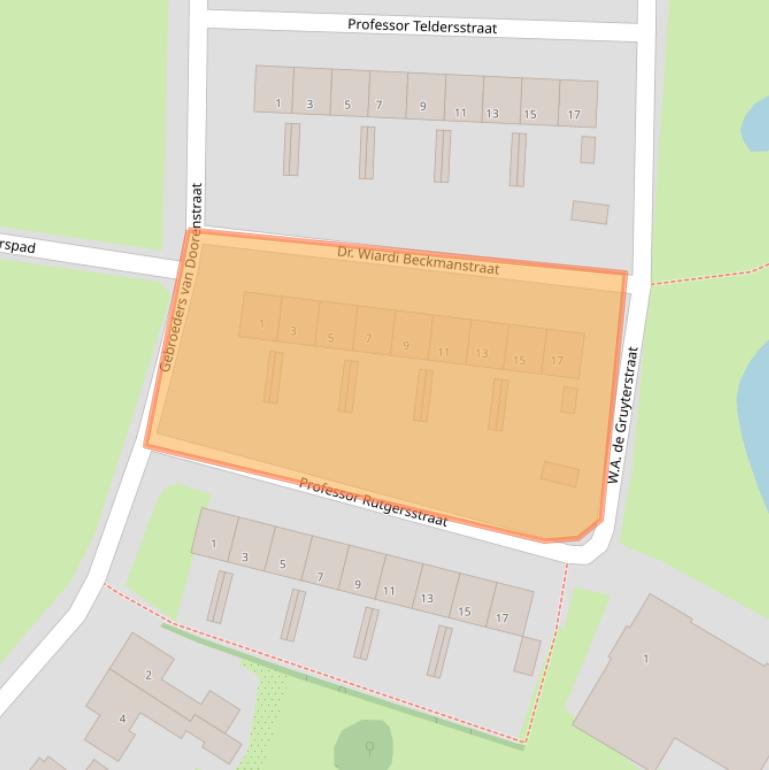 Kaart van postcodegebied 7603TP.