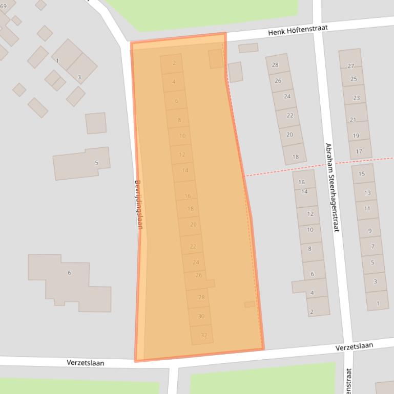 Kaart van postcodegebied 7603VD.