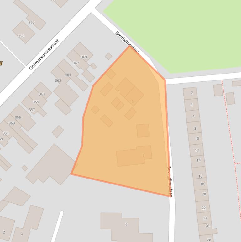 Kaart van postcodegebied 7603VG.