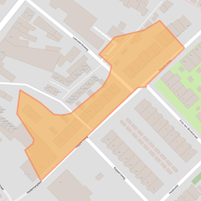 Kaart van postcodegebied 7603VP.