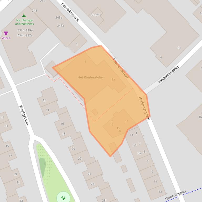 Kaart van postcodegebied 7603WJ.