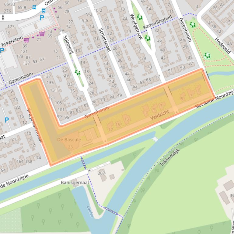 Kaart van postcodegebied 7603WK.