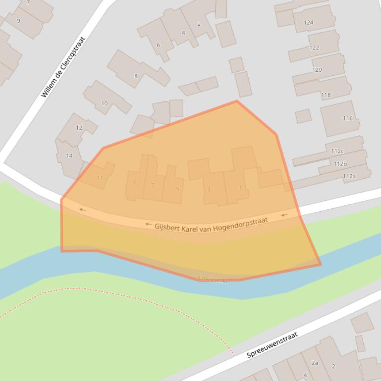 Kaart van postcodegebied 7604AP.